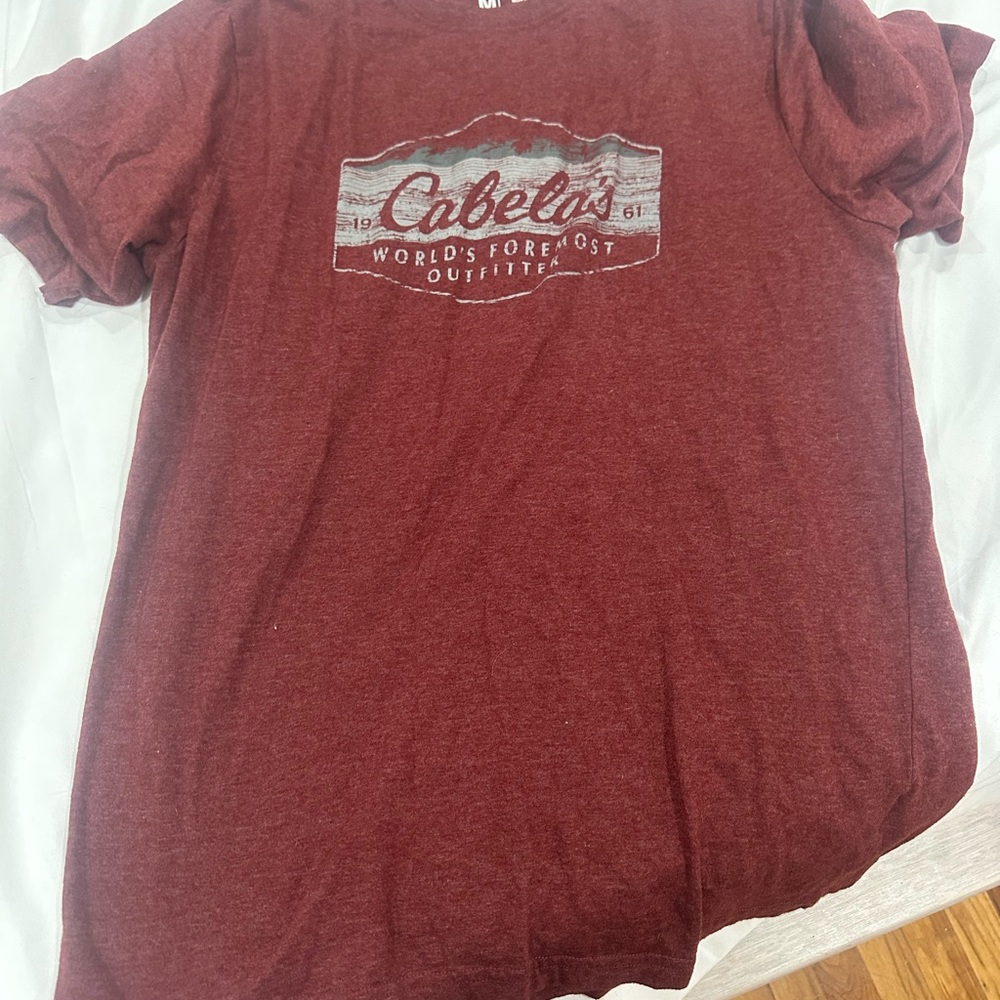 Cabela's Maroon Graphic Tee for Men